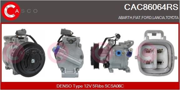 CASCO AC-kompressor CAC86064RS CAC86064RS AC kompressor TOYOTA VERSO CASCO