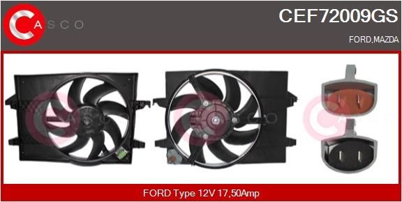 CASCO Elektromotor, Kühlerlüfter CEF72009GS CEF72009GS CASCO Transit Mk7 Bus (V363) Elektromotor, Kühlerlüfter Preis