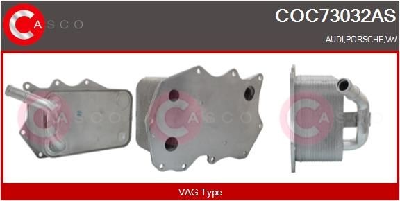 CASCO Chladič motorového oleja COC73032AS Olejový chladič CASCO Peugeot 208 COC73032AS