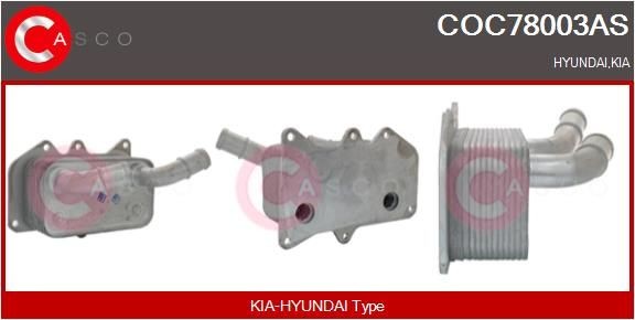 CASCO Radiateur d'huile COC78003AS Alfa Romeo 147 Refroidisseur d'huile moteur CASCO COC78003AS
