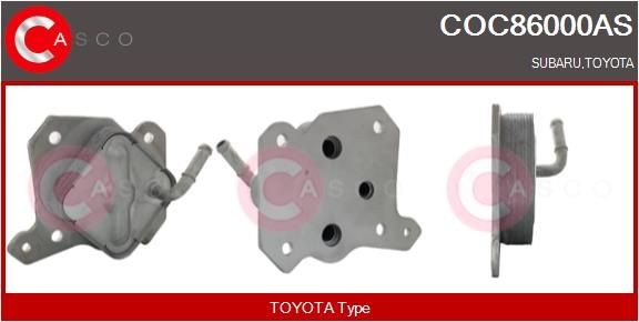 CASCO Ψυγείο λαδιού, λάδι κινητήρα COC86000AS CASCO COC86000AS Ψυγείο λαδιού Subaru Forester SG τιμες