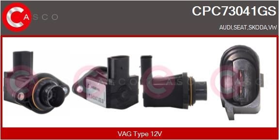 CASCO Schoepluchtklep, turbolader CPC73041GS CASCO CPC73041GS Schoepluchtklep, lader Mercedes-Benz 123-serie originele