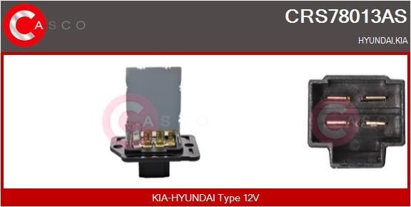 CASCO Modstand, kabineventilator CRS78013AS Modstand kabineventilator CASCO Kia RIO CRS78013AS