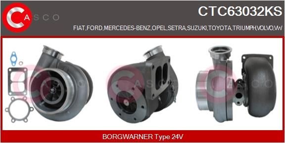 CASCO Turbolader CTC63032KS Abgasturbolader CASCO Fiat SEDICI CTC63032KS