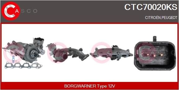 CASCO Turbolader CTC70020KS Turbolader CASCO Peugeot 508 CTC70020KS