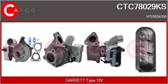 CASCO Turboaggregat CTC78029KS CTC78029KS CASCO turboladdare HYUNDAI i40