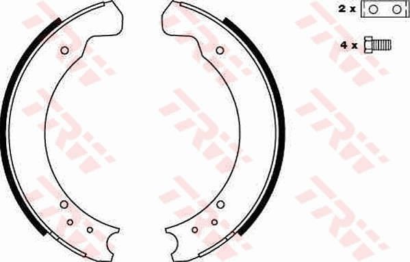 TRW Sada brzdových čeľustí GS6075 TRW GS6075 Brzdové čeluste TOYOTA CAMRY cena