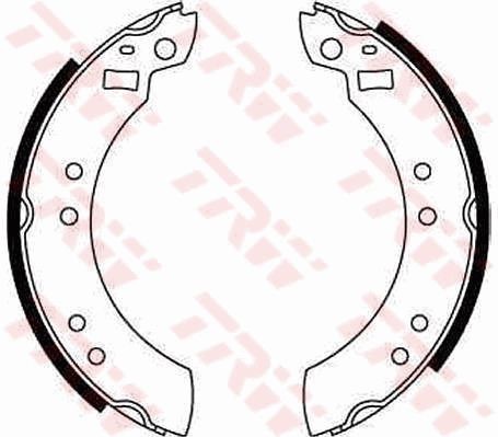 TRW Piduriklotside komplekt GS6124 GS6124 Trummelpiduriklotsid FORD FIESTA TRW