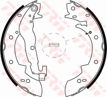 TRW Jogo de maxilas de travão GS6237 TRW GS6237 Freios a tambor BMW E30 Cabrio preço