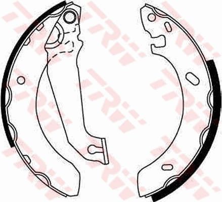TRW Remschoenset GS6254 TRW GS6254 Remschoenset Escort Mk6 Hatchback (GAL, AAL, ABL) prijs