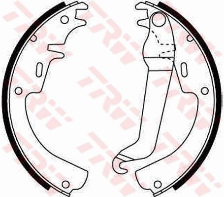 TRW Brake Shoe Set GS8015 TRW GS8015 OPEL Corsa F Hatchback drum brake pads replacement