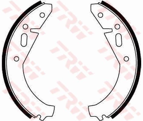TRW Bremsebakkesæt GS8141 TRW GS8141 Bremsesystem SKODA 100 Sedan 1977