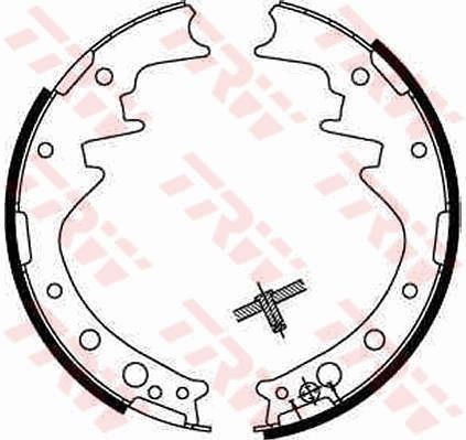 Jeu de mâchoires de frein TRW GS8170 TRW GS8170 Garnitures de freins BMW X3 2004