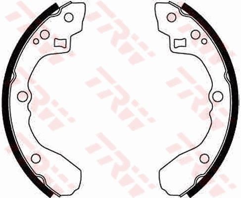 TRW Jeu de mâchoires de frein GS8205 Mazda CX-30 Sabot de frein TRW GS8205