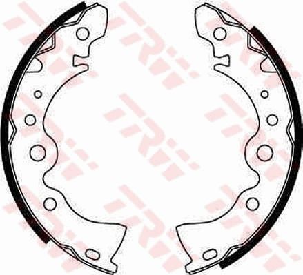 Kit ganasce freni TRW GS8246 TRW GS8246 Ganasce anteriore e posteriore Nissan ALMERA 2016