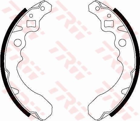 TRW Sada brzdových čeľustí GS8282 Sada brzdových čeľustí Daihatsu M1 GS8282 TRW