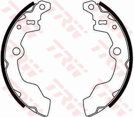 TRW Bremsesko sett GS8302 TRW GS8302 originale Trommelbremser Subaru Justy I hva koster