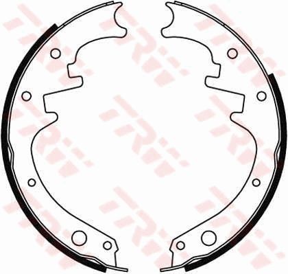 TRW Piduriklotside komplekt GS8412 Trummelpiduriklotsid TRW Ford USA ESCAPE GS8412