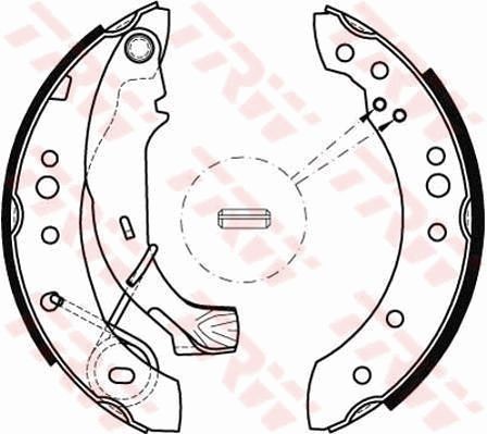 TRW Brake Shoe Set GS8467 GS8467 TRW brake shoes CITROЁN XANTIA