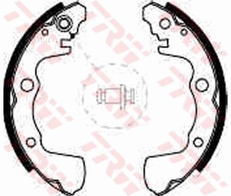 TRW Jeu de mâchoires de frein GS8508 GS8508 Kit mâchoires de frein SUBARU XV TRW