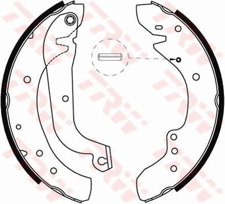 TRW Kit ganasce freni GS8565 GS8565 costo Ganasce freno TRW PEUGEOT 5008
