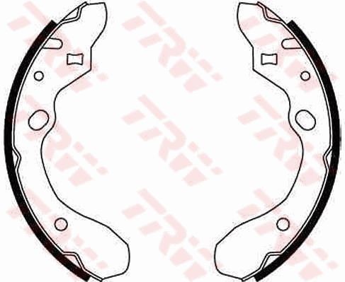 TRW Piduriklotside komplekt GS8582 TRW GS8582 Trummelpiduriklotsid Mazda 323 BG hind