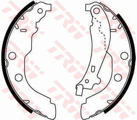 TRW Σετ σιαγόνων φρένων GS8617 TRW GS8617 Φρένα τυμπάνου Peugeot 406 Combi τιμες