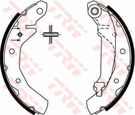 Brake Shoe Set TRW GS8645 TRW GS8645 2011 DAEWOO MATIZ brake shoes replacement