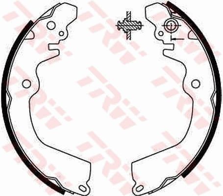 TRW Jeu de mâchoires de frein GS8666 Segment de frein TRW XV GS8666 pas cher