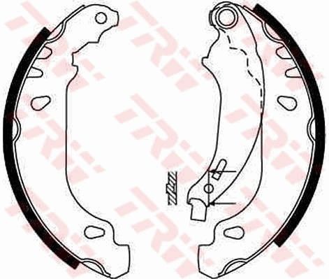 TRW Bromsbacksats GS8669 TRW GS8669 Bromsbackar Symbol / Thalia II original