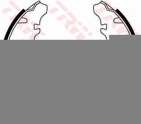 TRW Brake Shoe Set GS8670 Suzuki FT Brake shoes GS8670 TRW