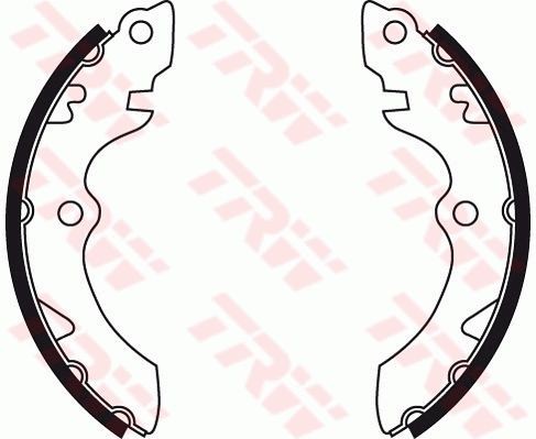 TRW Handbromsbackar GS8735 Byta Handbromsbackar SUZUKI Liana Hatchback kostnad TRW GS8735