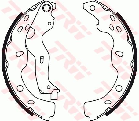 TRW Bromsbacksats GS8743 TRW GS8743 bromsbacksats Suzuki sx4 ey gy pris