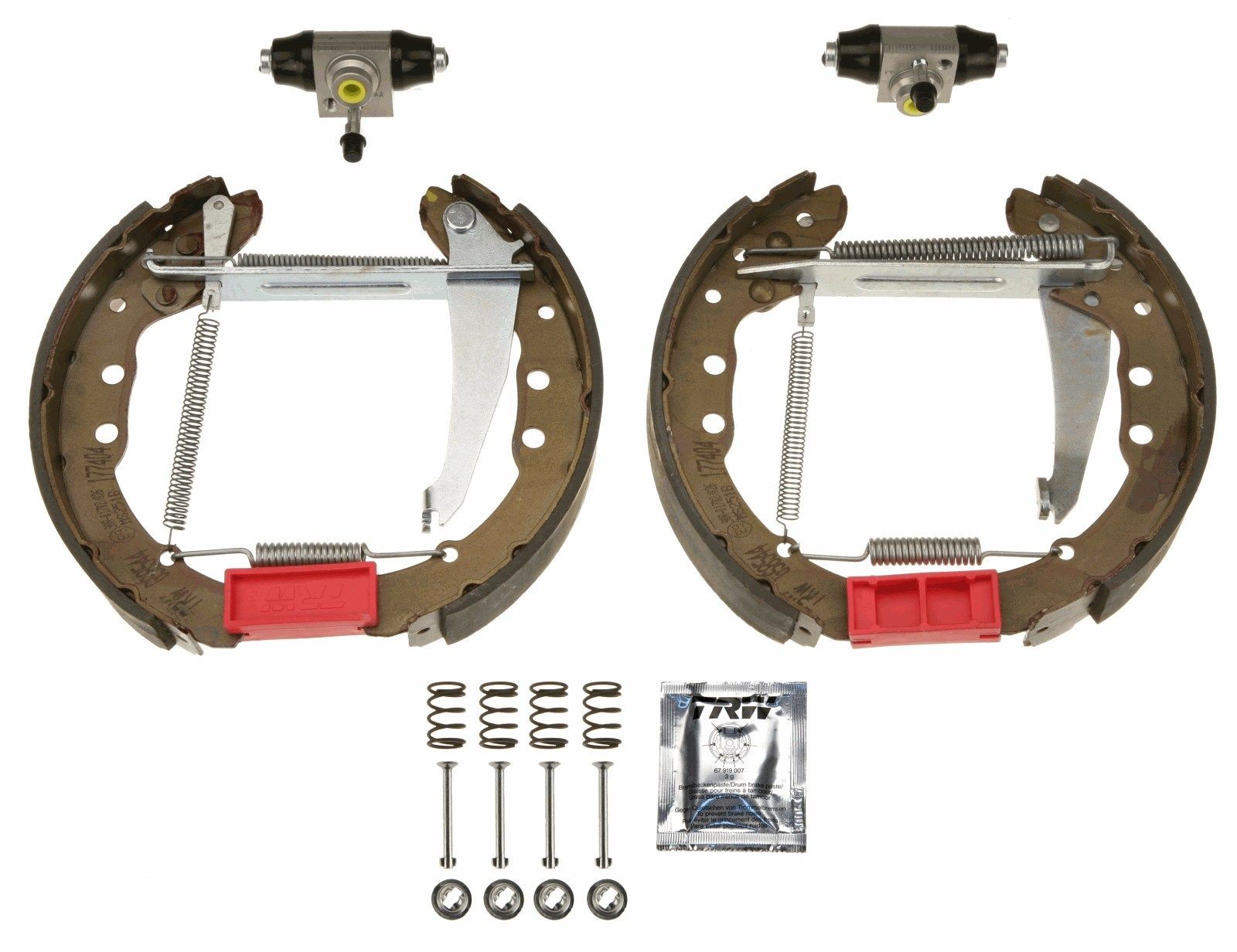 TRW Pidurikomplekt, trummelpidur GSK1508 TRW GSK1508 Pidurikomplekt, trummelpidur AUDI 100 C3 Avant (44, 44Q) 2.2 137 hj 1985