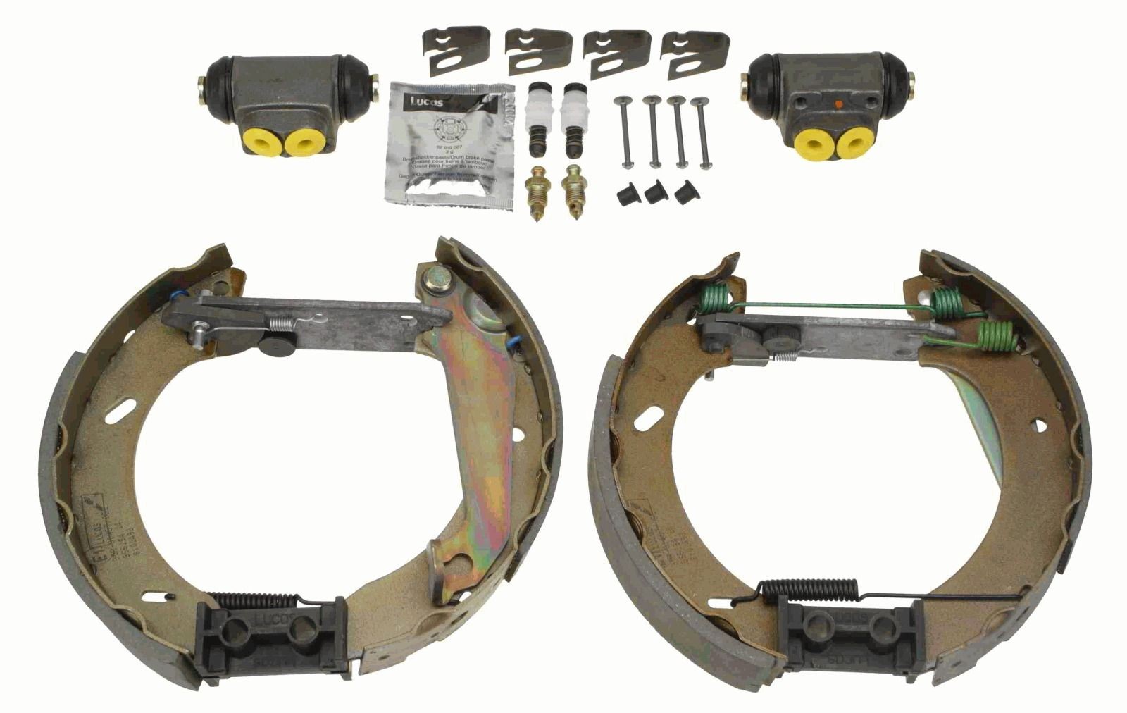 TRW Bremsesett, trommebremse GSK1650 TRW GSK1650 Bremsesett, trommebremse Ford Escort MK6 Cabrio originale pris