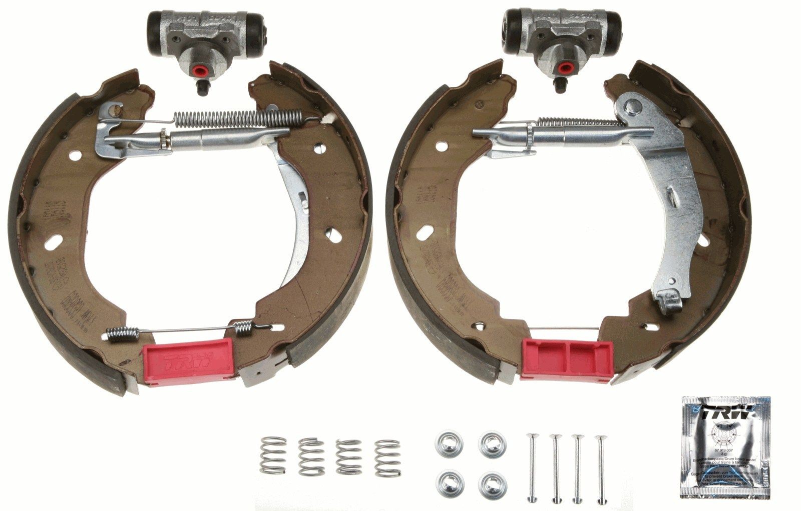 TRW Kit freno, Freno a tamburo GSK1699 TRW GSK1699 Kit freno, Freno a tamburo FORD Transit Mk6 Van (V347, V348) 2.2 TDCi RWD 155 CV 2014