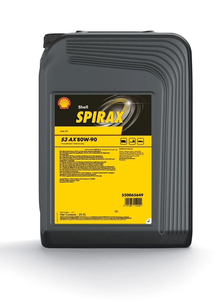 SHELL Getriebeöl 550065649 550065649 SHELL Spirax S3 AX TATA (TELCO) SIERRA / SPORT / TELCOSPORT Schaltgetriebeöl Kosten