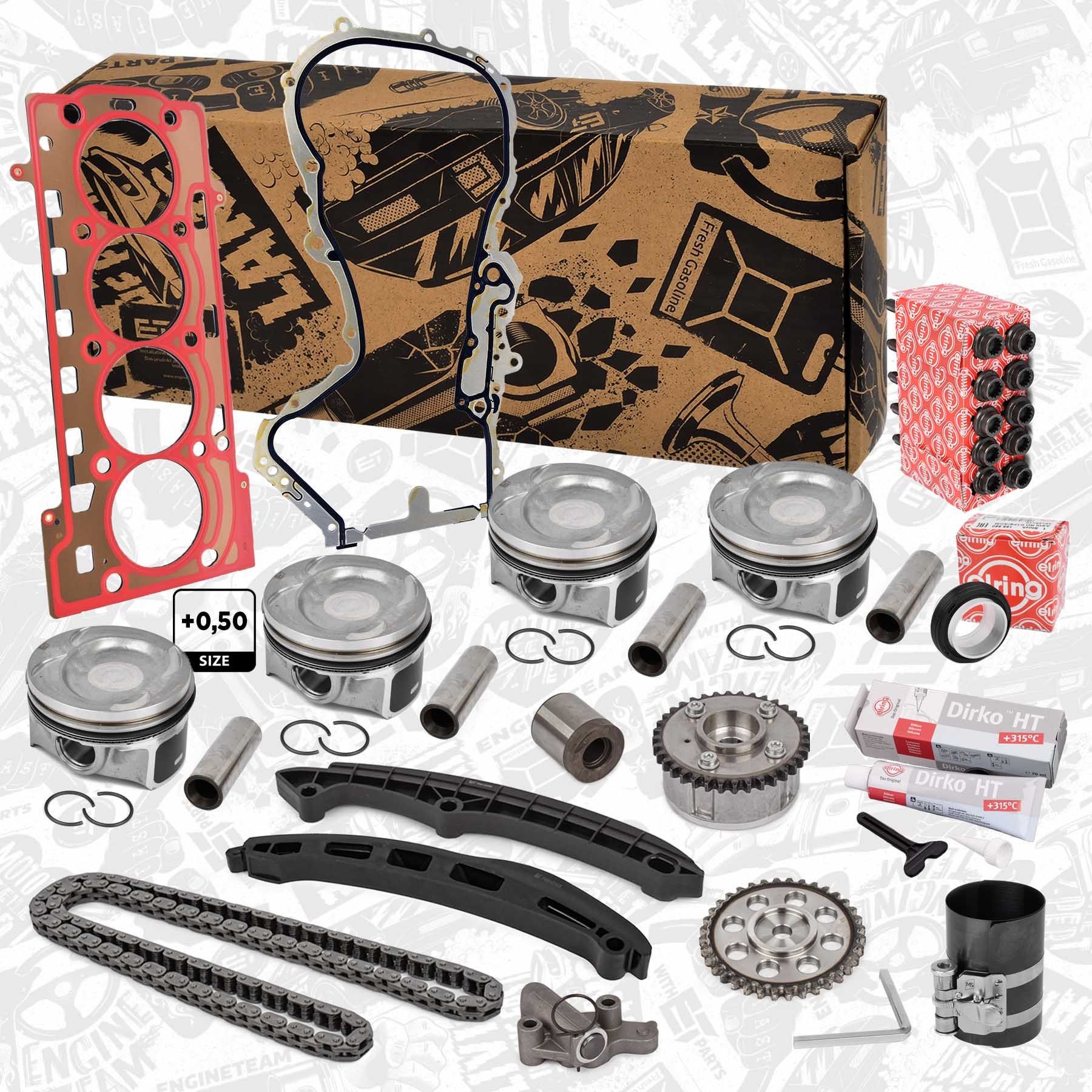 ET ENGINETEAM Kit de pistons PM009850ET Volkswagen PASSAT Piston ET ENGINETEAM PM009850ET