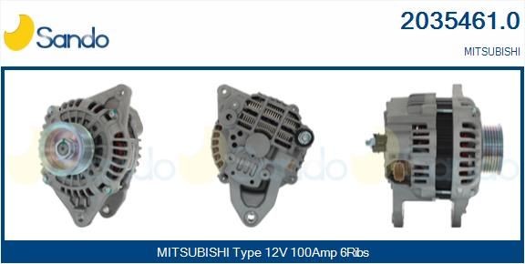 SANDO Lichtmaschine 2035461.0 Startergenerator SANDO Mitsubishi LANCER 2035461.0