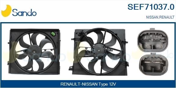 SANDO Motor eléctrico, ventilador do radiador SEF71037.0 SANDO SEF71037.0 Motor eléctrico, ventilador do radiador 18 Van preço