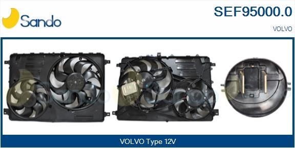 SANDO Kjølevite, radiator SEF95000.0 SEF95000.0 Elektromotor, radiator ventilator VOLVO XC60 SANDO
