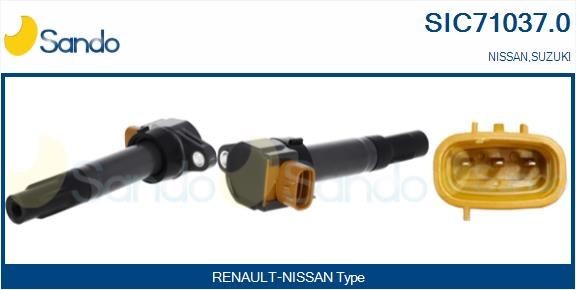 SANDO Tændspole SIC71037.0 Tændspoleenhed SANDO Nissan SUNNY SIC71037.0
