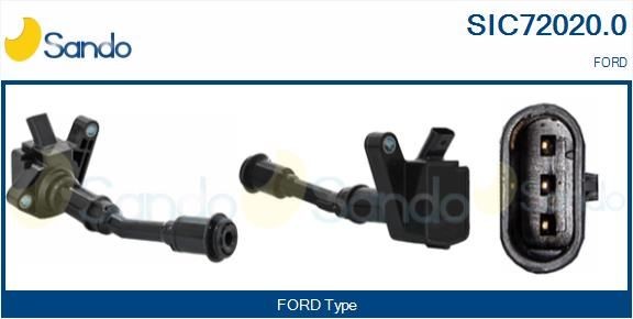 SANDO Aizdedzes spole SIC72020.0 Aizdedzes spole SANDO FOCUS SIC72020.0 lēti