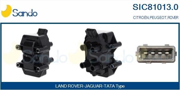 SANDO Zapaľovacia cievka SIC81013.0 Indukčná cievka SANDO Peugeot 208 SIC81013.0