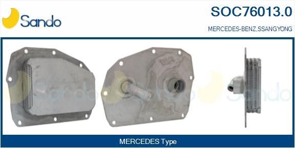 SANDO Moottoriöljyn jäähdytin SOC76013.0 Mercedes W140 öljynjäähdytin SANDO SOC76013.0