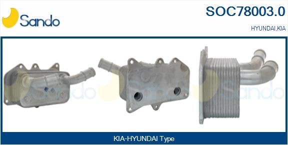 SANDO Radiatore olio motore SOC78003.0 SOC78003.0 Radiatore olio SANDO HYUNDAI ACCENT costo