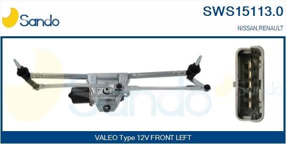 SANDO Vindrutetorkarsystem SWS15113.0 SWS15113.0 SANDO vindrute torkarmekanism NISSAN MICRA