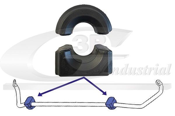 3RG Piekare, Stabilizators 60163 Stabilizatora bukses 3RG BMW 6. Sērija 60163