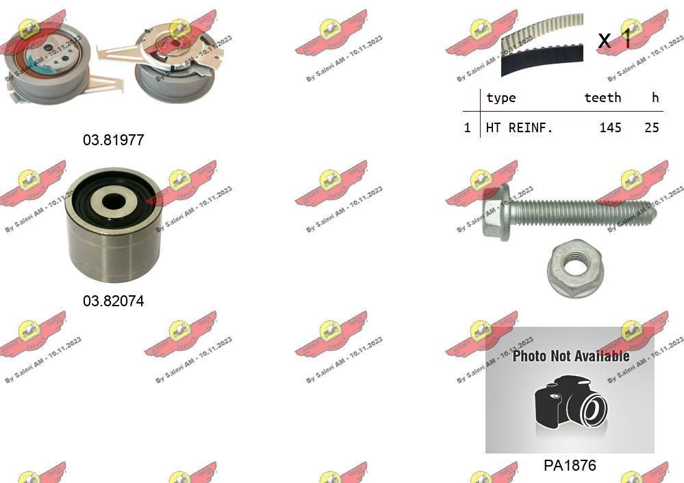 AUTOKIT Water pump and timing belt kit 04.5370PA3 04.5370PA3 AUTOKIT timing belt and water pump for OPEL VIVARO