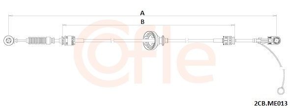 Cavo comando, Cambio manuale COFLE 92.2CB.ME013 COFLE 92.2CB.ME013 costo Cavo cambio Mercedes VITO 2006